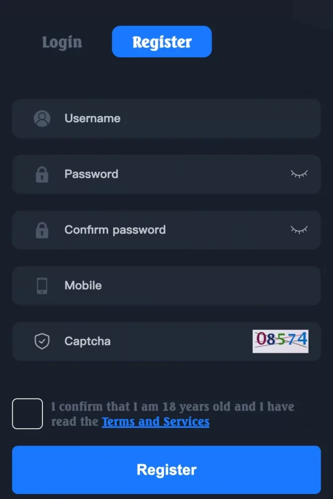 Easy Registration on 2D777 Online Casino App